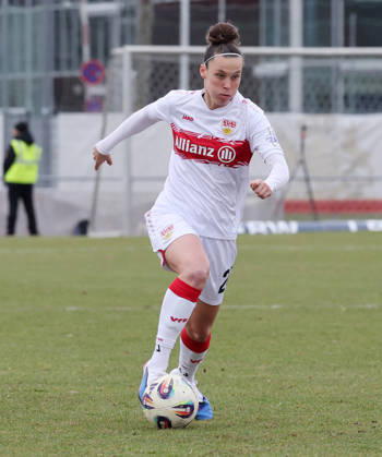Stuttgart , Fußball 2.Bundesliga VfB Stuttgart Frauen vs. Eintracht Frankfurt II , Nicole Billa ( VfB )