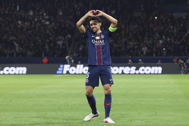FOOTBALL : Paris Saint Germain Vs AS Monaco - Ligue des Champions - 25 02 2026 Joie - But de Marquinhos (PSG) ParisFrance Copyright: xMichaelxBaucherx