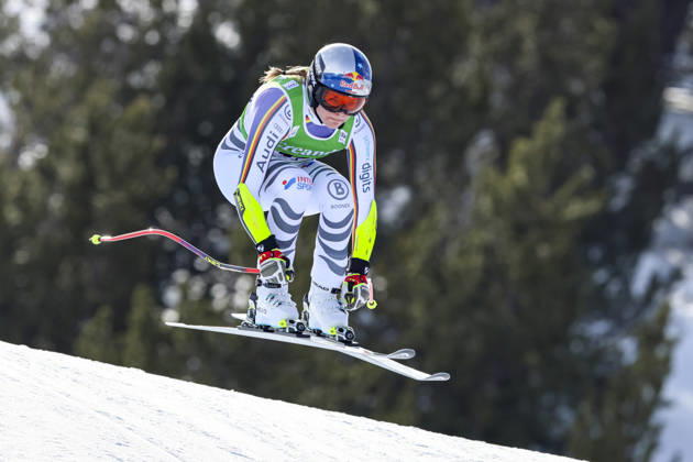 Sport Bilder des Tages ALPINE SKIING - FIS WC Soldeu SOLDEU,ANDORRA,28.FEB.26 - ALPINE SKIING - FIS World Cup, Super G, ladies. Image shows Emma Aicher (GER).  GEPAxpictures xMathiasxMandl