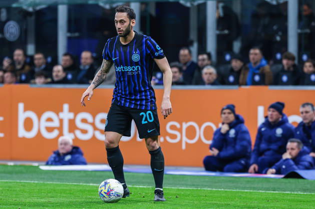 Hakan Calhanoglu of FC Internazionale seen in action during Serie A 2025 26 football match between FC Internazionale and Genoa CFC at San Siro Stadium in Milan Italy on 28 February 2026. Milan Stadio Giuseppe Meazza Milan Italy Copyright: xEPhotopressx SP24-1376-110