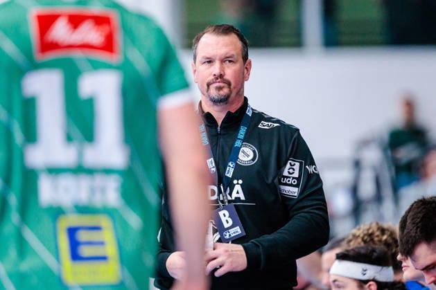 Misha Kaufmann (TVB Stuttgart, Trainer) GER, GWD Minden vs. TVB Stuttgart, Handball, 1. Bundesliga, 23. Spieltag, Spielzeit 2025 2026, 01.03.2026 GER, GWD Minden vs. TVB Stuttgart, Handball, 1. Bundesliga, 23. Spieltag, Spielzeit 2025 2026, 01.03.2026 Minden Copyright: xEibner-Pressefoto JanxRollingerx EP_JSK