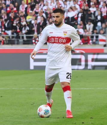 Stuttgart, Fußball Bundesliga, 20. Spieltag, VfB Stuttgart vs. VfL Wolfsburg, Deniz Undav ( VfB )