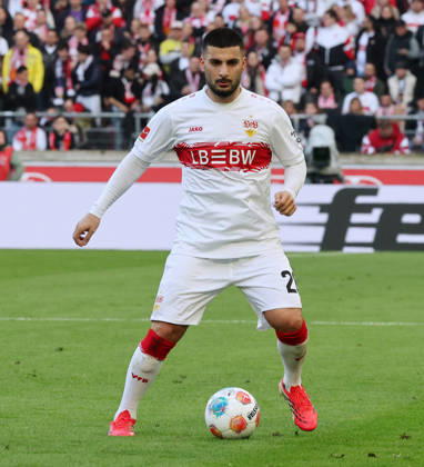 Stuttgart, Fußball Bundesliga, 20. Spieltag, VfB Stuttgart vs. VfL Wolfsburg, Deniz Undav ( VfB )
