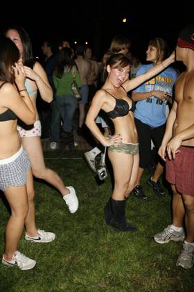 December 14, 2006 - Westwood, CA, U.S. - 13 December 2006 - Westwood, California - UCLA students participate in the Undie Run . Over five thousand University of California - Los Angeles students run through the streets in their underwear to ensure good grades on their final exams. Photo Credit: Russ Elliot AdMedia Copyright: xRussxElliotAdmediax