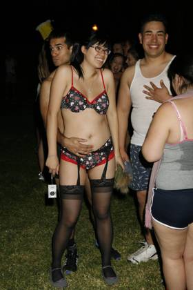 December 14, 2006 - Westwood, CA, U.S. - 13 December 2006 - Westwood, California - UCLA students participate in the Undie Run . Over five thousand University of California - Los Angeles students run through the streets in their underwear to ensure good grades on their final exams. Photo Credit: Russ Elliot AdMedia Copyright: xRussxElliotAdmediax