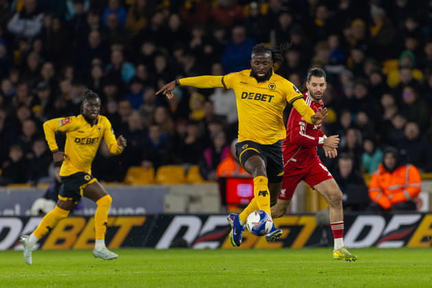 Football - FA Cup - 5th Round - Liverpool FC v Wolverhampton Wanderers FC WOLVERHAMPTON, ENGLAND - Friday, March 6, 2026: Wolverhampton Wanderers Tolu Arokodare during the FA Cup 5th Round match between Liverpool FC and Wolverhampton Wanderers FC at Molineux. (Photo by David Rawcliffe Propaganda) WOLVERHAMPTON Molineux WEST MIDLANDS ENGLAND Copyright: xPropagandaxPhotoxAgencyx P2026-03-06-Wolves_Liverpool-63
