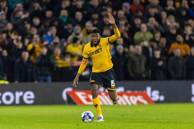 Football - FA Cup - 5th Round - Liverpool FC v Wolverhampton Wanderers FC WOLVERHAMPTON, ENGLAND - Friday, March 6, 2026: Wolverhampton Wanderers Yerson Mosquera during the FA Cup 5th Round match between Liverpool FC and Wolverhampton Wanderers FC at Molineux. (Photo by David Rawcliffe Propaganda) WOLVERHAMPTON Molineux WEST MIDLANDS ENGLAND Copyright: xPropagandaxPhotoxAgencyx P2026-03-06-Wolves_Liverpool-72