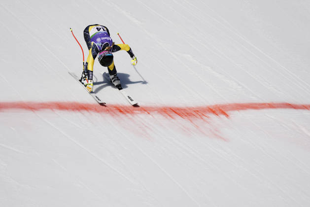 CORTINA, ITALY 20260307 Sweden s Ebba Arsjö during the women s downhill at the Tofane Alpine Skiing Centre in Cortina during the 2026 Paralympics in Italy.