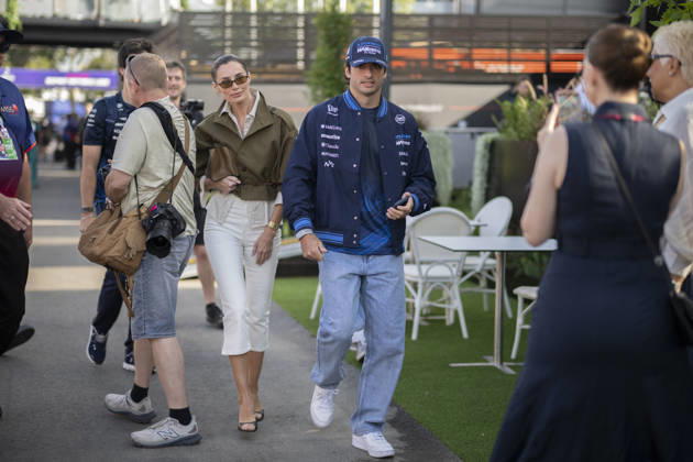 Formula One Australian Grand Prix Melbourne EB Carlos Sainz and Rebecca Donaldson during the Formula One Australian Grand Prix at Albert Park in Melbourne on March 8, 2026. Photo by Eliot Blondet ABACAPRESS.COM Melbourne Australia Australia Copyright: xBlondetxEliot ABACAx
