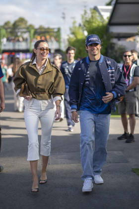 Formula One Australian Grand Prix Melbourne EB Carlos Sainz and Rebecca Donaldson during the Formula One Australian Grand Prix at Albert Park in Melbourne on March 8, 2026. Photo by Eliot Blondet ABACAPRESS.COM Melbourne Australia Australia Copyright: xBlondetxEliot ABACAx