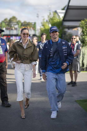 Formula One Australian Grand Prix Melbourne EB Carlos Sainz and Rebecca Donaldson during the Formula One Australian Grand Prix at Albert Park in Melbourne on March 8, 2026. Photo by Eliot Blondet ABACAPRESS.COM Melbourne Australia Australia Copyright: xBlondetxEliot ABACAx
