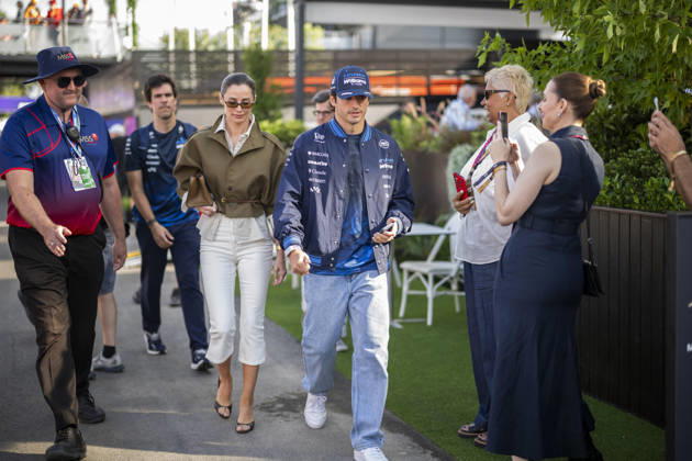 Formula One Australian Grand Prix Melbourne EB Carlos Sainz and Rebecca Donaldson during the Formula One Australian Grand Prix at Albert Park in Melbourne on March 8, 2026. Photo by Eliot Blondet ABACAPRESS.COM Melbourne Australia Australia Copyright: xBlondetxEliot ABACAx