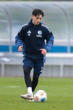 11.03.2026; Fussball; Training des FC Schalke 04. Soufiane El-Faouzi (FC Schalke 04). Gelsenkirchen Trainingsgelände FC Schalke 04 NRW Deutschland xRHR-FOTO YYx Copyright: RHR-FOTOx RHR-FOTO YY