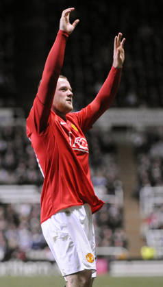 Manchester United, ManU s Wayne Rooney celebrates his goal. Copyright: x-x