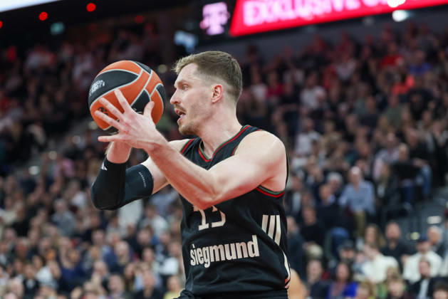 Andreas Obst (FC Bayern Basketball, 13), GER, FC Bayern Basketball vs. Anadolu Efes Istanbul, Basketball, Euroleague, 31. Spieltag, Saison 2025 2026, 12.03.2026, GER, FC Bayern Basketball vs. Anadolu Efes Istanbul, Basketball, Euroleague, 31. Spieltag, Saison 2025 2026, 12.03.2026 Muenchen Copyright: xEibner-Pressefoto JennixMaulx EP_JML