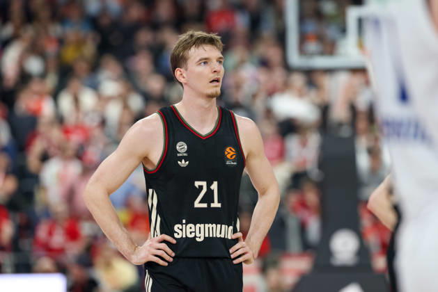 Justuz Hollatz (FC Bayern Basketball, 21), GER, FC Bayern Basketball vs. Anadolu Efes Istanbul, Basketball, Euroleague, 31. Spieltag, Saison 2025 2026, 12.03.2026, GER, FC Bayern Basketball vs. Anadolu Efes Istanbul, Basketball, Euroleague, 31. Spieltag, Saison 2025 2026, 12.03.2026 Muenchen Copyright: xEibner-Pressefoto JennixMaulx EP_JML