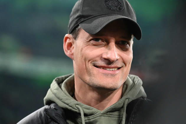 Trainer Alexander BLESSIN (Pauli) Portraet, Portrait, Porträt, Einzelbild, angeschnittenes Einzelmotiv, Fussball 1. Bundesliga Saison 2025 2026, 26. Spieltag, Spieltag26, matchday26, Borussia Moenchengladbach (MG) - FC St. Pauli (Pauli) 2-0 am 13.03.2026 BORUSSIA PARK Moenchengladbach DFL regulations prohibit any use of photographs as image sequences and or quasi-video Â