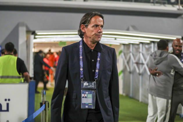Saudi-Arabien: Fussball Saudi Pro League 2025 2026, 26. Spieltag - Al Fateh FC vs 1Al Hilal - Maydan Tamweel Aloula (Saudi Arabien): Simone Inzaghi (Trainer Al Hilal) Copyright: xOumaimaxSouaidix