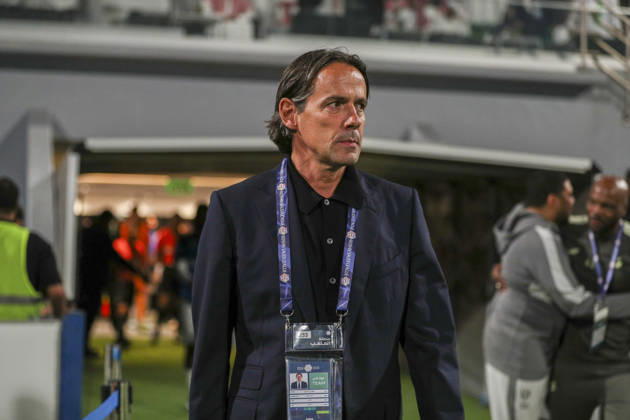 Saudi-Arabien: Fussball Saudi Pro League 2025 2026, 26. Spieltag - Al Fateh FC vs 1Al Hilal - Maydan Tamweel Aloula (Saudi Arabien): Simone Inzaghi (Trainer Al Hilal) Copyright: xOumaimaxSouaidix