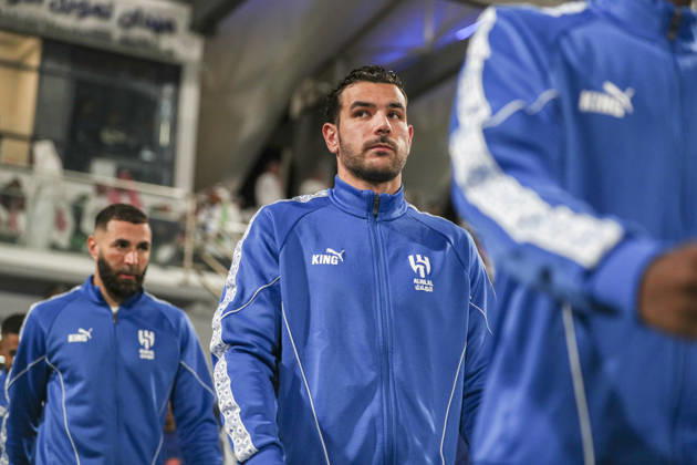 Saudi-Arabien: Fussball Saudi Pro League 2025 2026, 26. Spieltag - Al Fateh FC vs 1Al Hilal - Maydan Tamweel Aloula (Saudi Arabien): Theo Hernandez Theo Hernandez (Al Hilal, 19) Copyright: xOumaimaxSouaidix