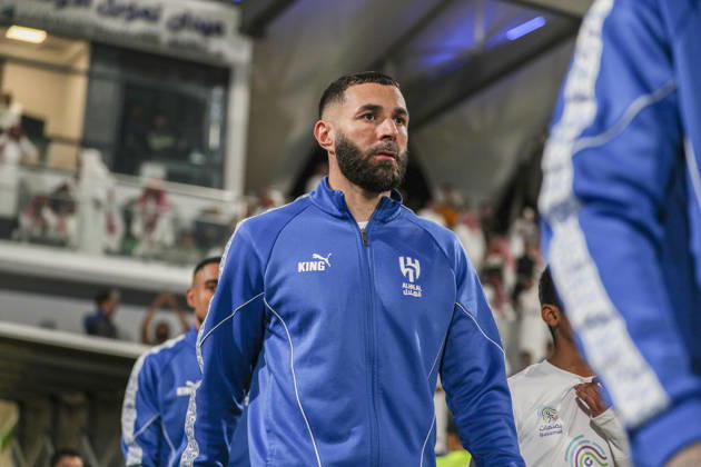 Saudi-Arabien: Fussball Saudi Pro League 2025 2026, 26. Spieltag - Al Fateh FC vs 1Al Hilal - Maydan Tamweel Aloula (Saudi Arabien): Karim Benzema (Al Hilal, 90) Copyright: xOumaimaxSouaidix