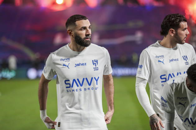 Saudi-Arabien: Fussball Saudi Pro League 2025 2026, 26. Spieltag - Al Fateh FC vs 1Al Hilal - Maydan Tamweel Aloula (Saudi Arabien): Karim Benzema (Al Hilal, 90) Copyright: xOumaimaxSouaidix