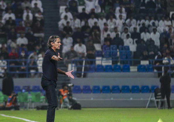 Saudi-Arabien: Fussball Saudi Pro League 2025 2026, 26. Spieltag - Al Fateh FC vs 1Al Hilal - Maydan Tamweel Aloula (Saudi Arabien): Simone Inzaghi (Trainer Al Hilal) Copyright: xOumaimaxSouaidix
