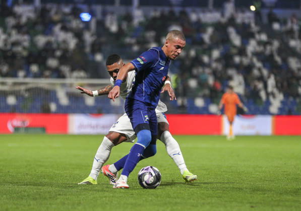 Saudi-Arabien: Fussball Saudi Pro League 2025 2026, 26. Spieltag - Al Fateh FC vs 1Al Hilal - Maydan Tamweel Aloula (Saudi Arabien): Malcom (Al Hilal, 10) Copyright: xOumaimaxSouaidix