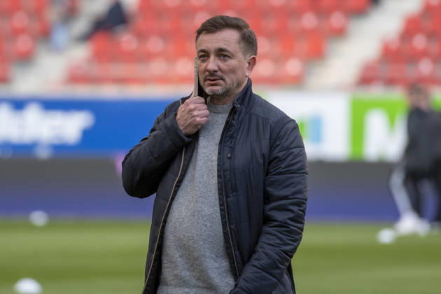 Regionalliga Nordost -Saison 25 26 Hallescher FC vs.FSV Zwickau Halle, Deutschland 20.Maerz 2026: Im Bild:Sportdirektor Daniel Meyer (Halle) Halle Saale Leuna Chemie Stadion Sachsen-Anhalt Deutschland