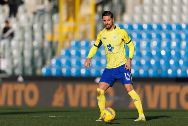 Javi Sanchez seen during Liga Portugal game between teams of Casa Pia AC and FC Arouca at Estadio Municipal Rio Maior (Maciej Rogowski Ball Raw Images PT) Rio Maior Estadio Municipal Rio Maior Portugal Copyright: xMaciejxRogowskix maciejrogowski_casapia_arouca_2526-313