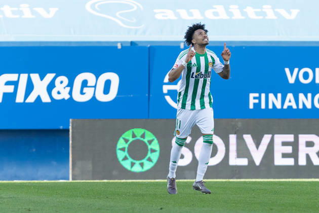 March 22, 2026, Estoril, Lisbon, Portugal: Rio Ave forward from Spain JALEN BLESA (11) celebrating after scoring a goal during the game for Liga Portugal Betclic between Estoril Praia and Rio Ave at Estadio Antonio Coimbra da Mota Estoril Portugal - ZUMAs359 20260322_zsp_s359_154 Copyright: xAlexandrexdexSousax