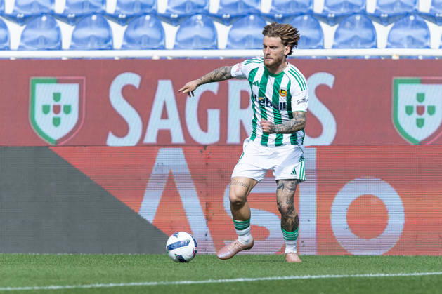 March 22, 2026, Estoril, Lisbon, Portugal: Rio Ave forward from Germany OLE POHLMAN (80) in action during the game for Liga Portugal Betclic between Estoril Praia and Rio Ave at Estadio Antonio Coimbra da Mota Estoril Portugal - ZUMAs359 20260322_zsp_s359_052 Copyright: xAlexandrexdexSousax