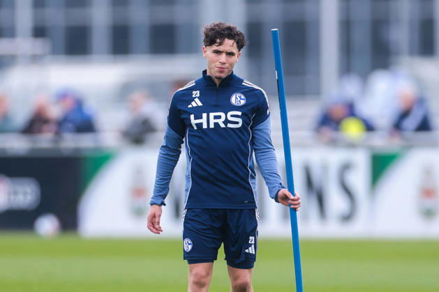 24.03.2026, Fussball, Training des FC Schalke 04. Soufiane El-Faouzi (FC Schalke 04). Gelsenkirchen Trainingsgelände FC Schalke 04 NRW Deutschland xRHR-FOTO YYx Copyright: RHR-FOTOx RHR-FOTO YY