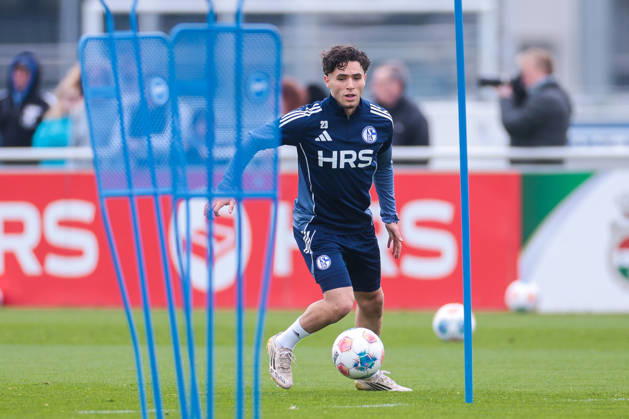 24.03.2026, Fussball, Training des FC Schalke 04. Soufiane El-Faouzi (FC Schalke 04). Gelsenkirchen Trainingsgelände FC Schalke 04 NRW Deutschland xRHR-FOTO YYx Copyright: RHR-FOTOx RHR-FOTO YY