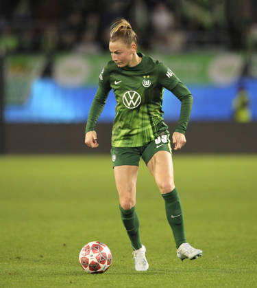 Foto : Sarai LINDER (Wolfsburg) Fussball Championsleague der Frauen am Di. 24.03.2026 Viertelfinale VfL Wolfsburg - Olympique Lyon