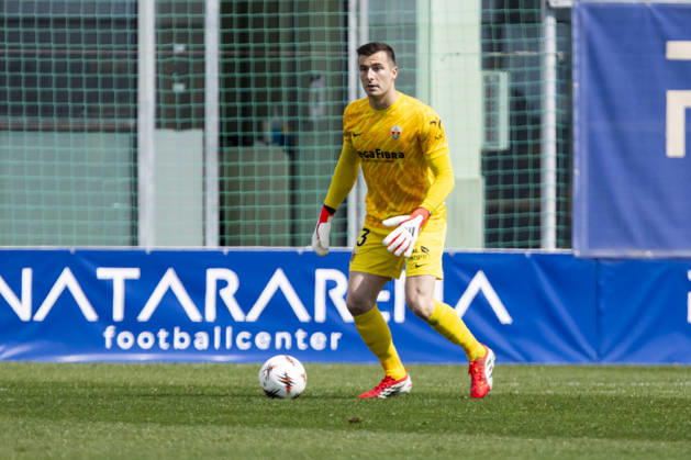 Aston Villa CF vs Elche CF, Winter Friendly Match, Inaki Pena, Spanish goalkeeper for Elche CF, during the match, Aston Villa CF vs Elche CF, Winter Friendly Match, Pinatar Arena Football Center, San Pedro del Pinatar, Region of Murcia, Spain, 27 March 2026 San Pedro del Pinatar Pinatar Arena Region de Murcia Spain Copyright: xPascuxMendezx