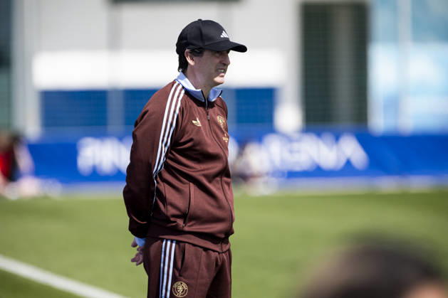 Aston Villa CF vs Elche CF, Winter Friendly Match, Unai Emery, the Spanish manager of Aston Villa FC, during the match. Aston Villa CF vs Elche CF, Winter Friendly Match, Pinatar Arena Football Center, San Pedro del Pinatar, Region of Murcia, Spain, 27 March 2026 San Pedro del Pinatar Pinatar Arena Region de Murcia Spain Copyright: xPascuxMendezx
