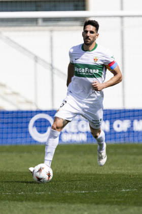 Aston Villa CF vs Elche CF, Winter Friendly Match, PEDRO BIGAS, Spanish defender of Elche CF, during the match, Aston Villa CF vs Elche CF, Winter Friendly Match, Pinatar Arena Football Center, San Pedro del Pinatar, Region of Murcia, Spain, 27 March 2026 San Pedro del Pinatar Pinatar Arena Region de Murcia Spain Copyright: xPascuxMendezx