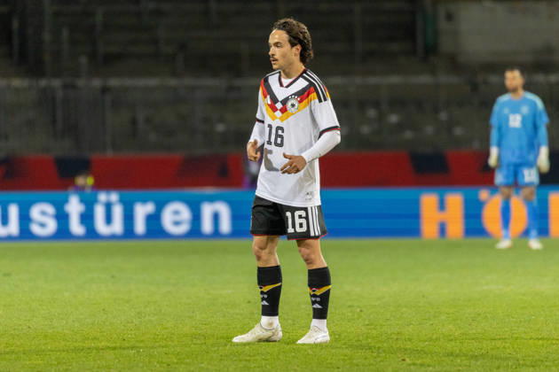 27.03.2026, Deutschland, Fussball, Deutschland vs Nordirland, 8. Spieltag, Saison 2025 2026, Eintracht Stadion Braunschweig : Mika Baur (Deutschland,16 ) Copyright: xMichellexLukax