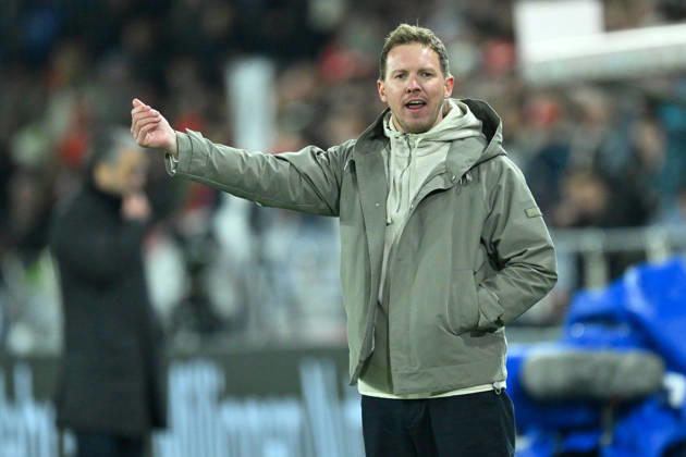 Basel, St.Jakob-Park, 27.03.26, GER, Herren, Laenderspiel: Schweiz - Deutschland Bild: Trainer Julian NAGELSMANN (Deutschland) UEFA regulations prohibit any use of photographs as image sequences and or quasi-video. Basel Schweiz