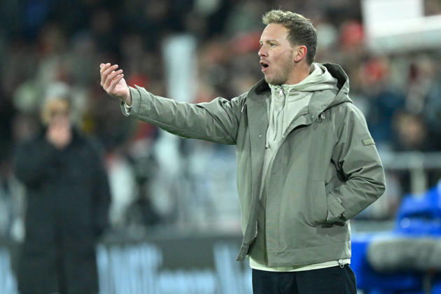 Basel, St.Jakob-Park, 27.03.26, GER, Herren, Laenderspiel: Schweiz - Deutschland Bild: Trainer Julian NAGELSMANN (Deutschland) UEFA regulations prohibit any use of photographs as image sequences and or quasi-video. Basel Schweiz