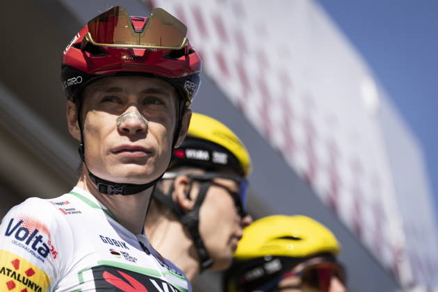 Volta a Catalunya cycling race - Stage 7 Danish rider Jonas Vingegaard of the Team Visma gets ready at the begining of the 7th and last stage of the Volta Ciclista a Catalunya, with stafrt and finish in Barcelona, Catalonia, Spain, 29 March 2026. BARCELONA Spain  Copyright: xSiuxWux