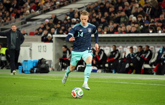 30.03.26 Deutschland - Ghana Deutschland, Stuttgart, 30.03.2026, Fussball, Länderspiel, Deutschland - Ghana: Chris Führich (Deutschland).