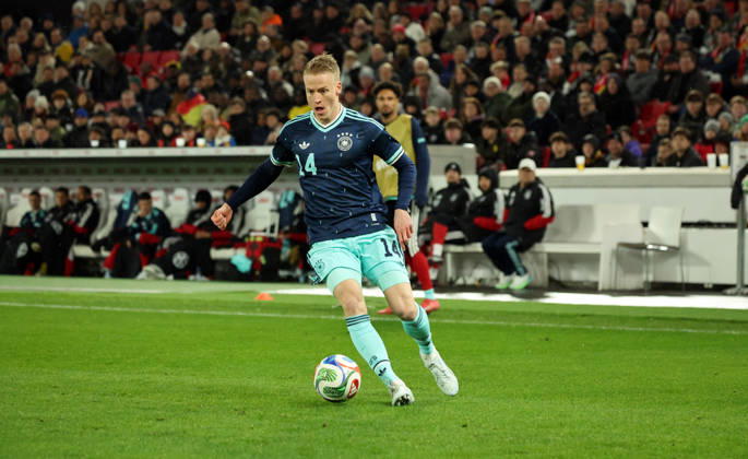 30.03.26 Deutschland - Ghana Deutschland, Stuttgart, 30.03.2026, Fussball, Länderspiel, Deutschland - Ghana: Chris Führich (Deutschland).