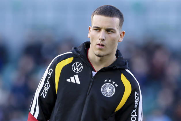 Said El Mala (Germany) schaut, UEFA U21, U 21 EURO 2027 Qualifier, Greece v Germany, Apostolos-Nikolaidis-Stadion am 31. March 2026 in Athens, Grichenland. (Foto von Marco Steinbrenner DeFodi Images) Said El Mala (Germany) looks on, UEFA U21 EURO 2027 Qualifier, Greece v Germany, Apostolos-Nikolaidis-Stadium, March 31, 2026 in Athens, Greece. (Photo by Marco Steinbrenner DeFodi Images) -