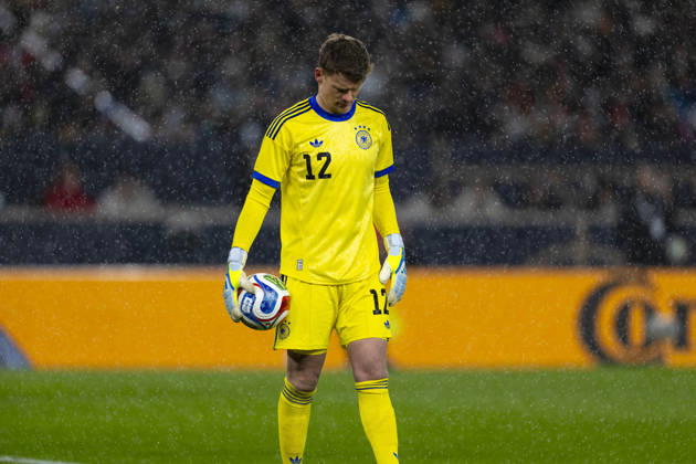 30.03.2026, Fussball Freundschafts-Länderspiele 2.Spieltag, Deutschland - Ghana, in der MHP-Arena Stuttgart (Deutschland). Torwart Alexander Nübel (Deutschland) nachdenklich