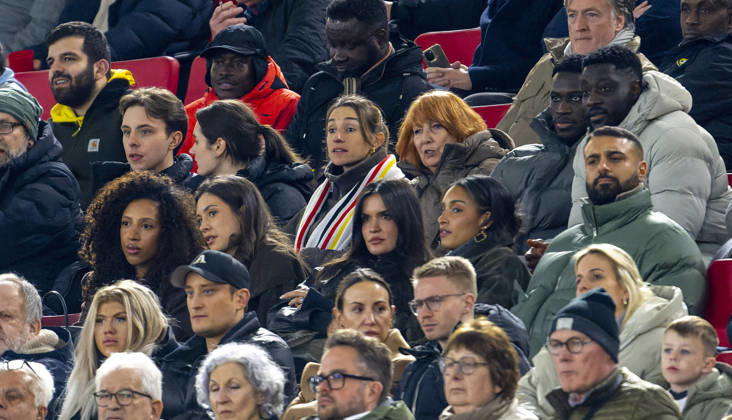 30.03.2026, Fussball Freundschafts-Länderspiele 2.Spieltag, Deutschland - Ghana, in der MHP-Arena Stuttgart (Deutschland). oben: Lena, Frau von Trainer Julian Nagelsmann (Deutschland), neben Burgi Nagelsmann, der Mutter von Trainer Julian Nagelsmann (Deutschland), mitte: Luisa Tah, Frau von Jonathan Tah (Deutschland),