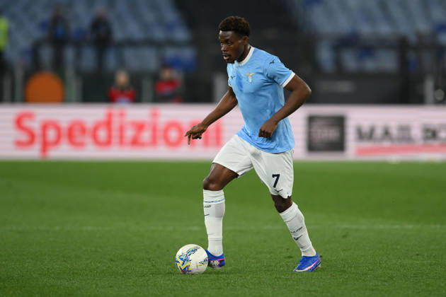 Foto IPP Roberto Ramaccia Roma 4 4 2026 Campionato di Calcio Serie A 2025 2026 Lazio vs Parma Nella foto Fisayo Dele-Bashiru of SS Lazio in azione palla al piede Italy Photo Press - World Copyright Roma italy Italia ITALY Copyright: xR4924_italyphotopressx