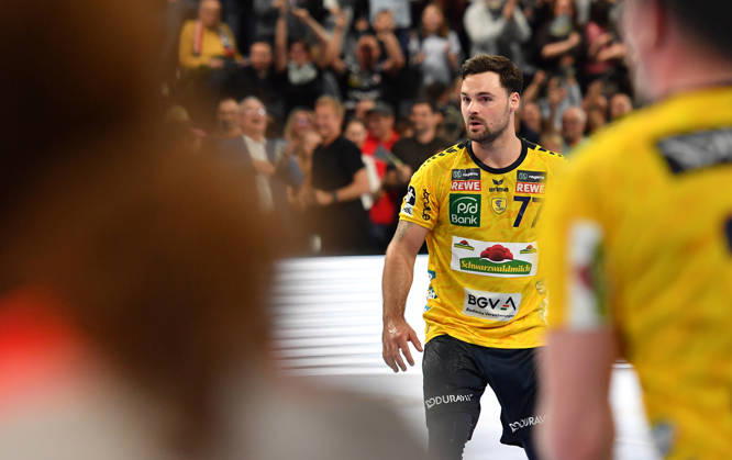 05.04.2026 - Handball - 1. Bundesliga DAIKIN HBL - Saison 2025 2026 - 27. Spieltag: HC Erlangen Metropolregion Nürnberg HCE - Rhein-Neckar Löwen - OGo - xogox - Dani Baijens (77, Rhein Neckar Löwen )