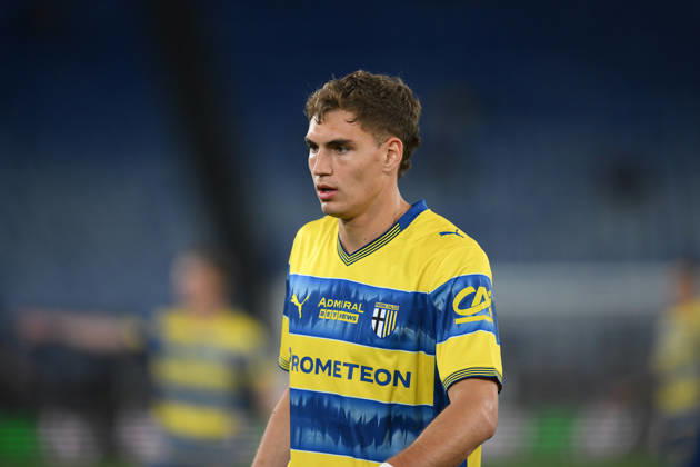 Foto IPP Roberto Ramaccia Roma 4 4 2026 Campionato di Calcio Serie A 2025 2026 Lazio vs Parma Nella foto Mateo Pellegrino of Parma Italy Photo Press - World Copyright Roma italy Italia ITALY Copyright: xR4924_italyphotopressx